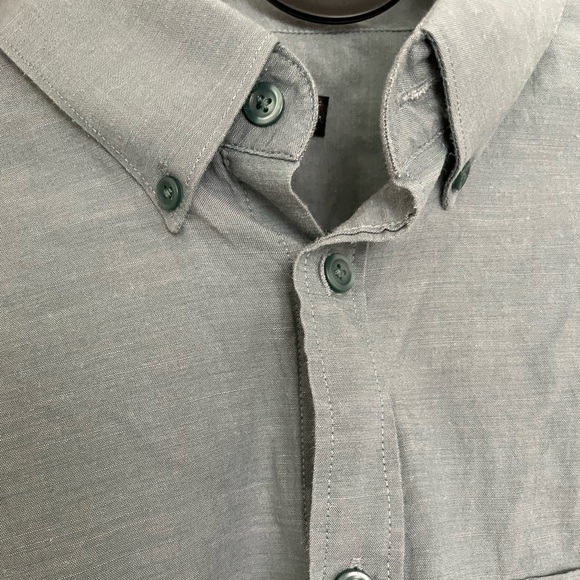 Turquoise Button-Down Express Shirt - Picture 2 of 4